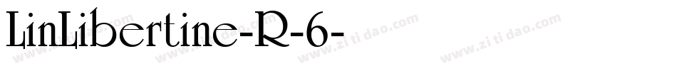 LinLibertine-R-6字体转换