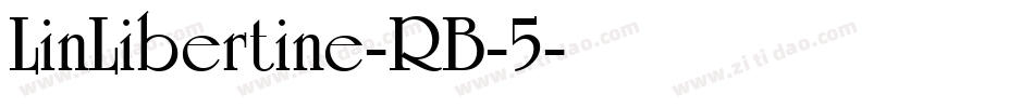LinLibertine-RB-5字体转换