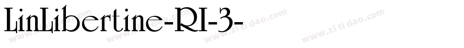 LinLibertine-RI-3字体转换