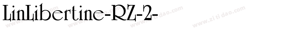 LinLibertine-RZ-2字体转换