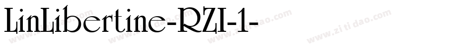 LinLibertine-RZI-1字体转换