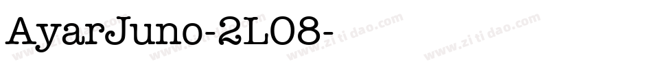AyarJuno-2LO8字体转换