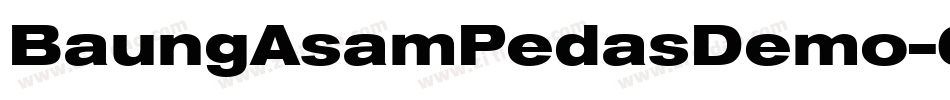 BaungAsamPedasDemo-6YjmY字体转换