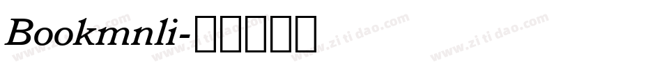 Bookmnli字体转换