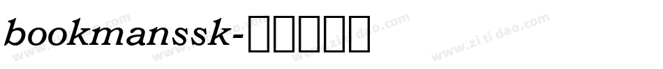 bookmanssk字体转换