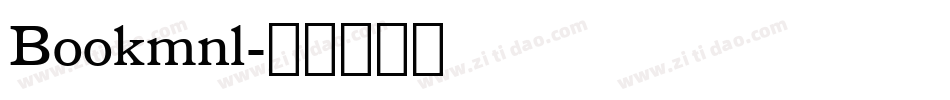 Bookmnl字体转换