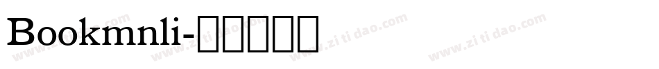 Bookmnli字体转换