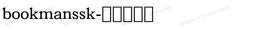 bookmanssk字体转换