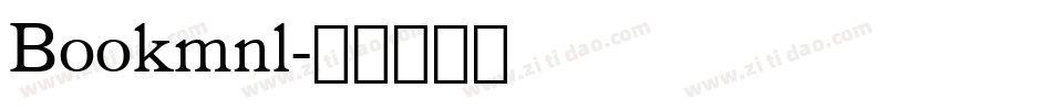 Bookmnl字体转换