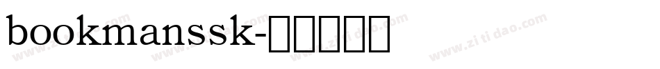 bookmanssk字体转换