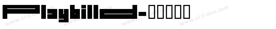 PlaybillD字体转换