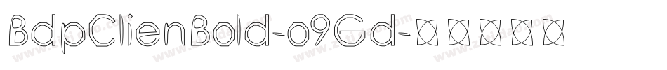 BdpClienBold-o9Gd字体转换