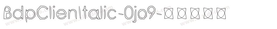 BdpClienItalic-0jo9字体转换