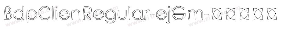 BdpClienRegular-ejGm字体转换