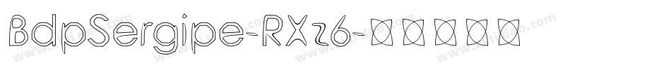 BdpSergipe-RXz6字体转换