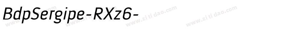 BdpSergipe-RXz6字体转换