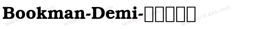 Bookman-Demi字体转换