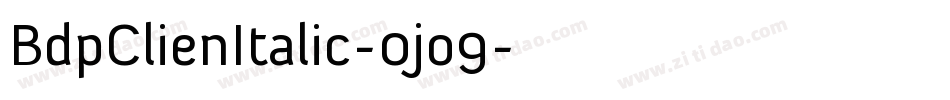 BdpClienItalic-0jo9字体转换