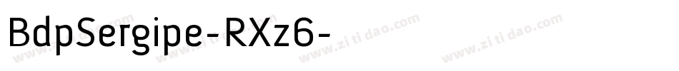 BdpSergipe-RXz6字体转换