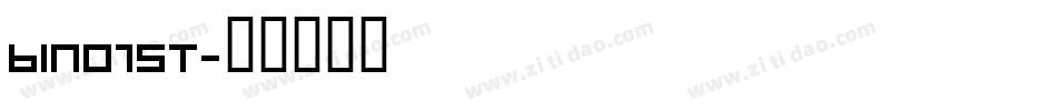 bin01st字体转换
