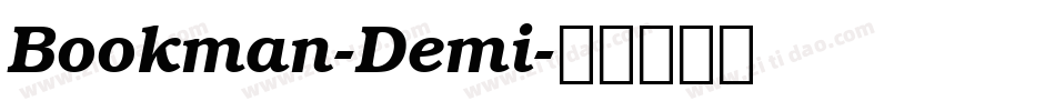 Bookman-Demi字体转换