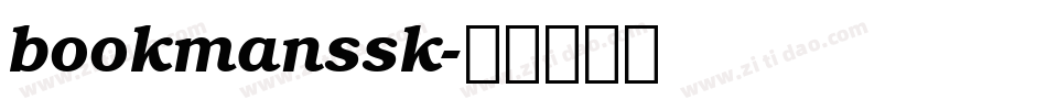 bookmanssk字体转换