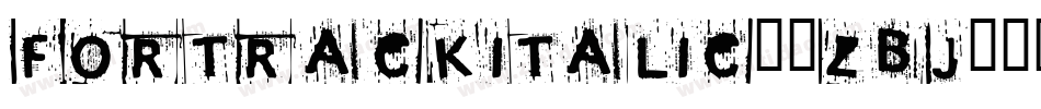 FortrackItalic-5zBj字体转换