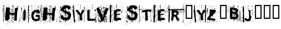 HighSylvester-Yz3Bj字体转换