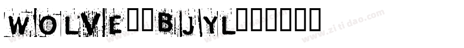 Wolve-7BjYl字体转换