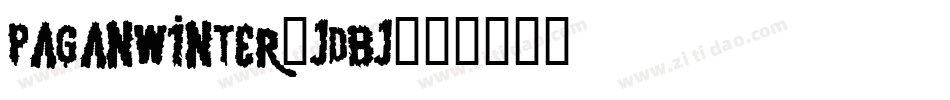 PaganWinter-jdBj字体转换