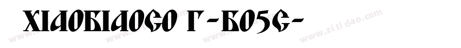 fzxiaobiaosong-bo5s字体转换