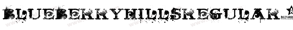 BlueberryHillsRegular-de9g字体转换