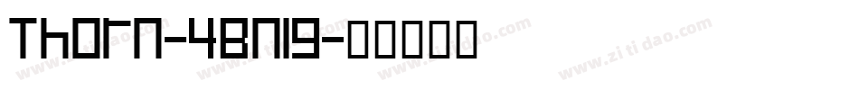 Thorn-4Bn19字体转换