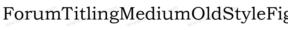 ForumTitlingMediumOldStyleFigs字体转换