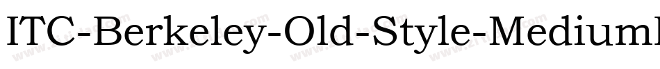 ITC-Berkeley-Old-Style-MediumIt字体转换