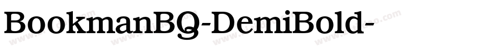 BookmanBQ-DemiBold字体转换
