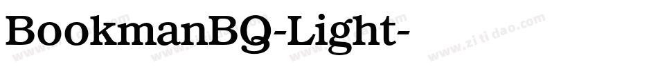 BookmanBQ-Light字体转换