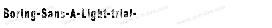Boring-Sans-A-Light-trial字体转换