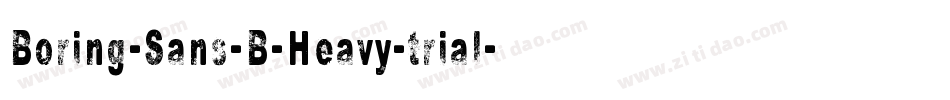 Boring-Sans-B-Heavy-trial字体转换