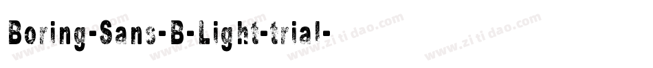 Boring-Sans-B-Light-trial字体转换