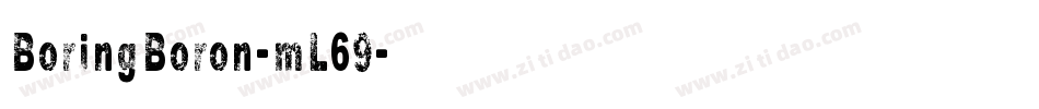 BoringBoron-mL69字体转换