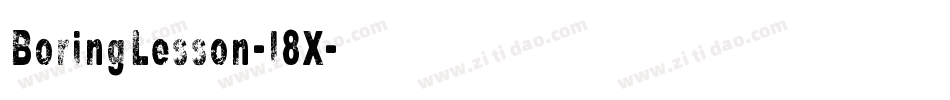 BoringLesson-l8X字体转换