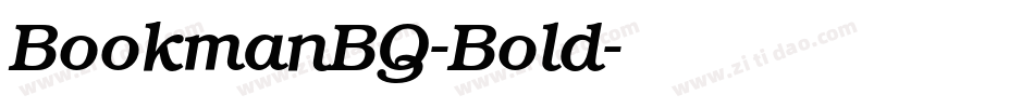 BookmanBQ-Bold字体转换