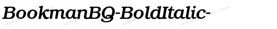 BookmanBQ-BoldItalic字体转换