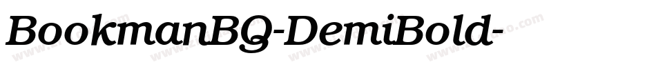 BookmanBQ-DemiBold字体转换