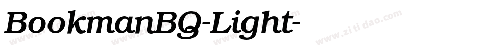 BookmanBQ-Light字体转换