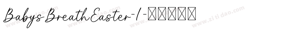 BabysBreathEaster-1字体转换