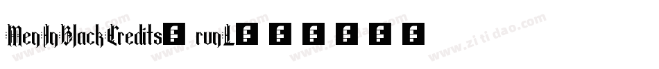 MenInBlackCredits-rvnL字体转换