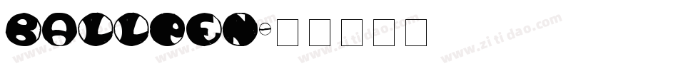 ballpen字体转换