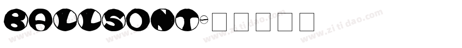 ballsont字体转换